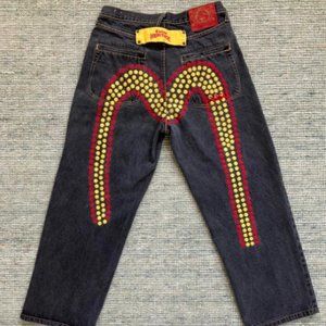 Evisu Heritage Rare Red/Yellow Embellished Jeans